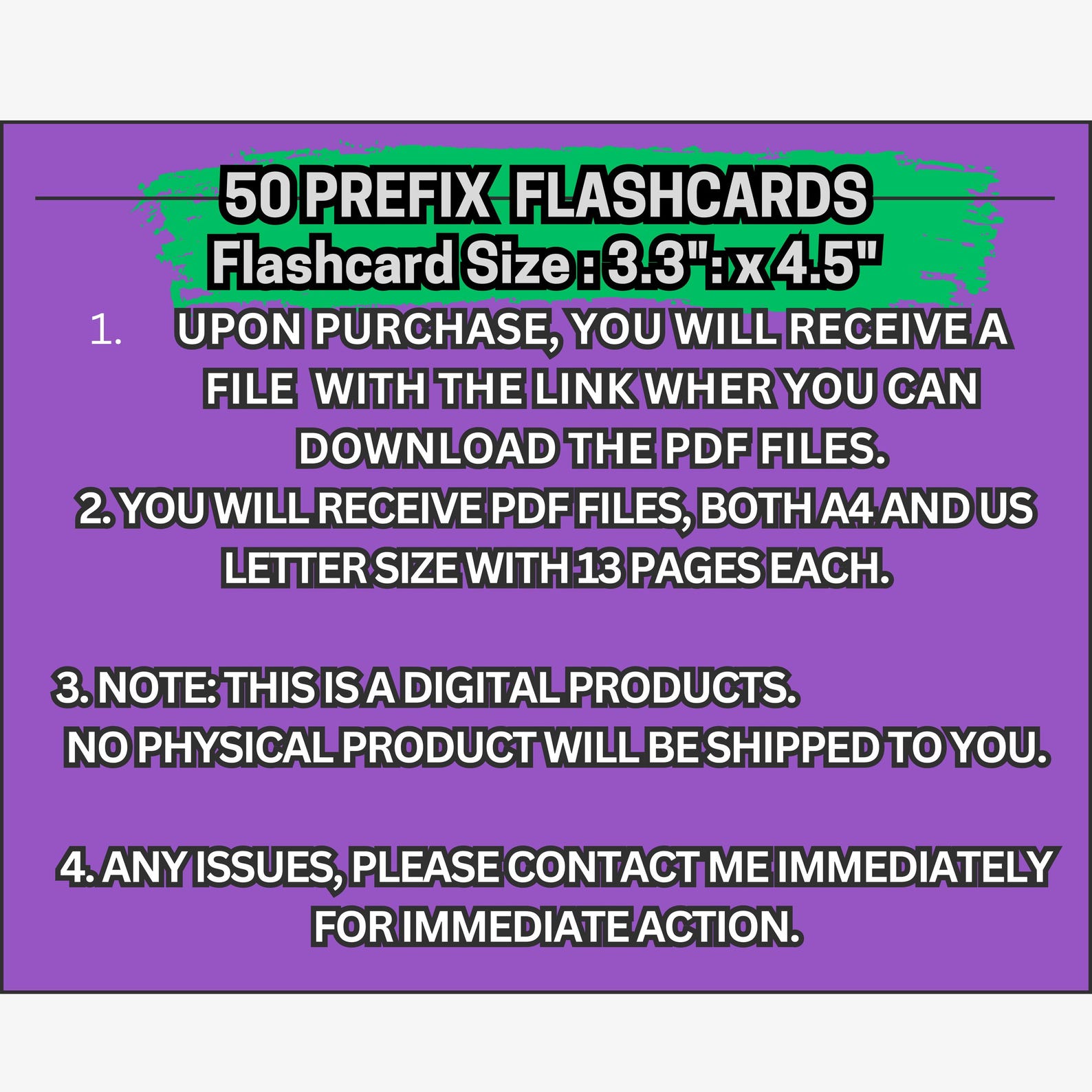 Prefix Suffix Flash Card Suffix Prefix English Grammar Downloadable ...