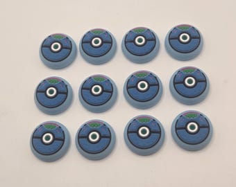 Silicone keycap thumb Grip Cap Cover for Nintendo Switch 2 Pokemon Venusaur pokeball inspired caps 2pcs