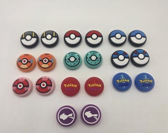 2 Thumb Grip Cap Joystick Cover For Nintendo Switch Oled/Lite/ V1 JoyCon Controllers Pokemon
