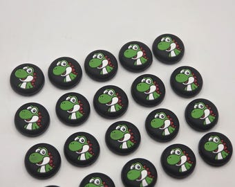 2 thumb grips controller caps anlog covers for Switch V1 V2 Oled / New Switch 2 / Xbox One Yoshi 2pcs