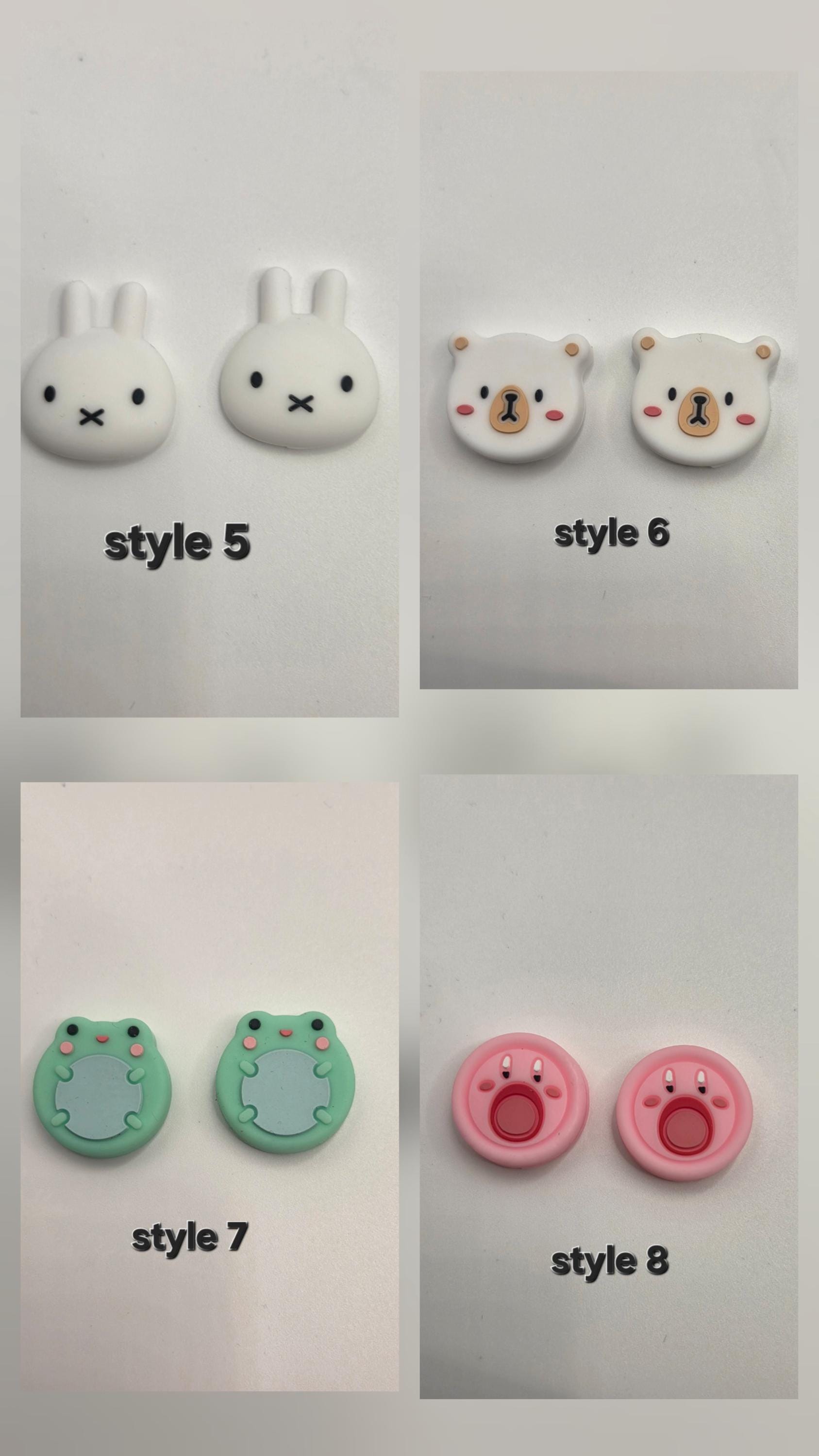 Cute Silicone Keycap Thumb Grip Cap Cover for Nintendo Switch 2 Game ...