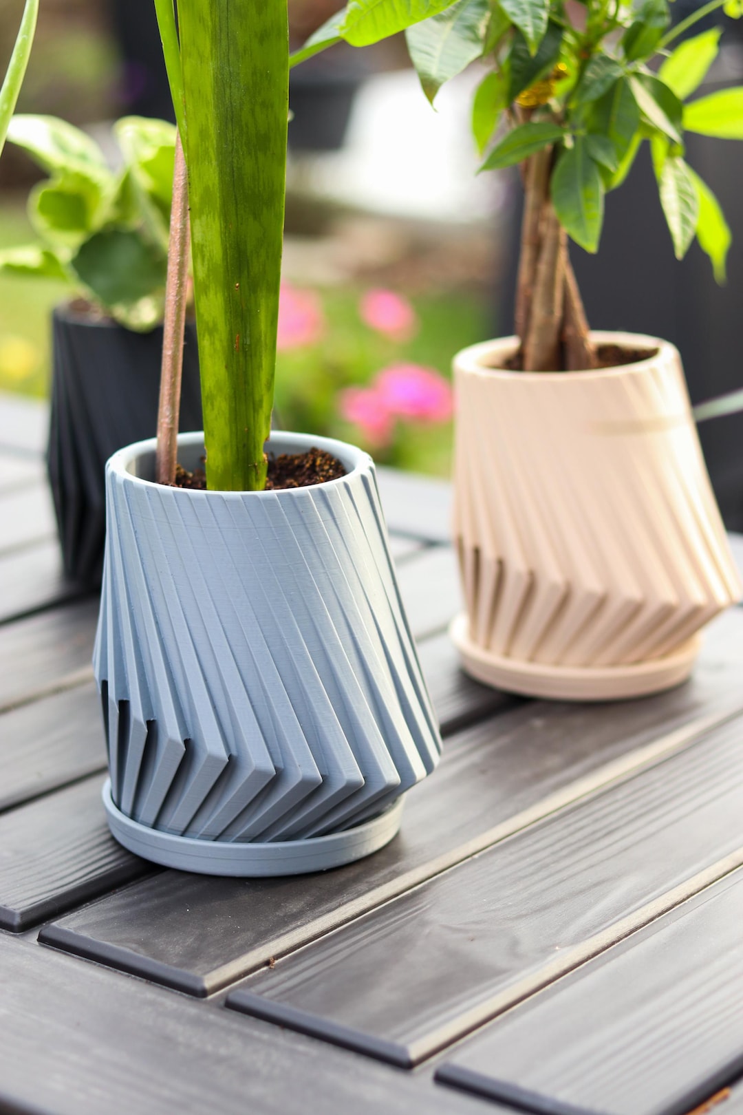 Angular Planter| Modern Angular Flower Pot| Minimalist Flower Pot With ...
