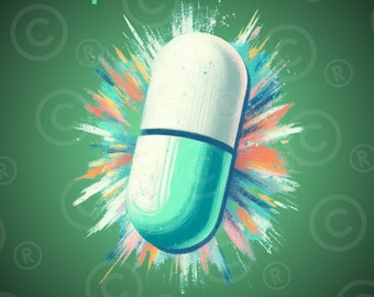 Prozac ist meine Happy Pille – grün in grün