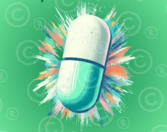 Prozac ist meine glückliche Pille - einfach grün