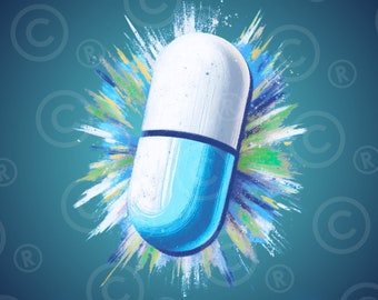 Celexa is my happy pill - blue on blue