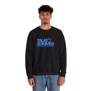 Talia Sommer Star of David Rookie Soccer Crewneck Sweatshirt | Israeli NWSL Player image 7
