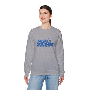 Talia Sommer Star of David Rookie Soccer Crewneck Sweatshirt | Israeli NWSL Player image 9