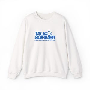 Talia Sommer Star of David Rookie Soccer Crewneck Sweatshirt | Israeli NWSL Player image 1