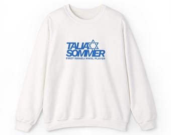 Talia Sommer Davidstern Rookie Fussball Crewneck Sweatshirt | Israelischer NWSL Player