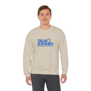 Talia Sommer Star of David Rookie Soccer Crewneck Sweatshirt | Israeli NWSL Player image 8