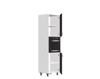 B2.60.230.R Kitchen oven cabinet right Blum CLIP top BLUMOTION hinges project