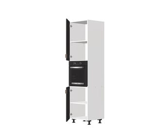 B2.60.240.L Kitchen oven cabinet with left Blum CLIP top BLUMOTION hinges project
