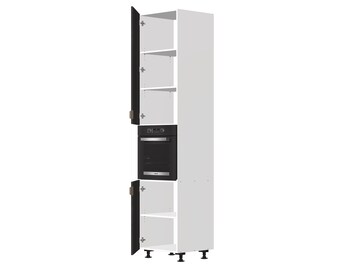 B2.60.270.L Kitchen oven cabinet with left Blum CLIP top BLUMOTION hinges project