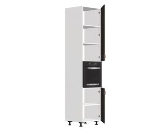 B2.60.270.R Kitchen oven cabinet with right Blum CLIP top BLUMOTION hinges project