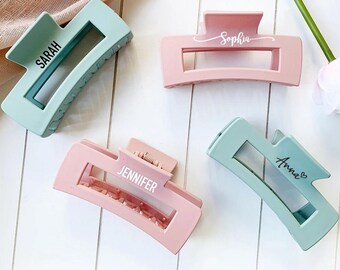 Personalized Hair Claw | Custom Hair Claw | Personalized Hair Clip | Bridesmaid Gift | Wedding Gift | Gift for Her |  Large Hair Claw