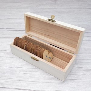 Personalized Wedding Guest Book | Alternative | Heart Token Guest Book Wedding | Wood |Rustic Wedding Decor | Wedding Gift | Christmas Gift