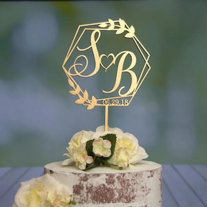 Adorno para tarta de bodas / Adorno para tarta de Sr. y Sra. / Adorno para tarta personalizado / Adorno para tarta de aniversario / Adorno para tarta personalizado / Adorno para tarta rústico