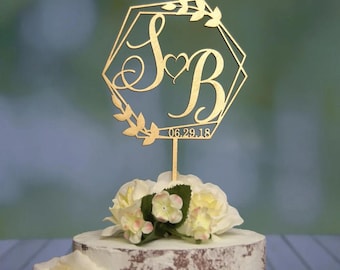 Hochzeitstorte Topper | Mr Mrs Cake Topper | Personalisierter Cake Topper | Jubiläum Cake Topper | Benutzerdefinierte Cake Topper | Rustikale Tortenfigur