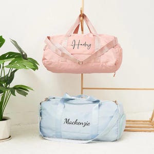 Personalized Name Duffel Bag | Personalised Duffle Bag | Gift For Her | Travel Bag | Christmas Gift | Bridal Party Gift | Birthday Gift