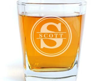 Groomsman Whiskey Glass | Personalized Whiskey Glass | Christmas Gift | Custom Whiskey Glass Gift | Personalized Engraved Whiskey Glass
