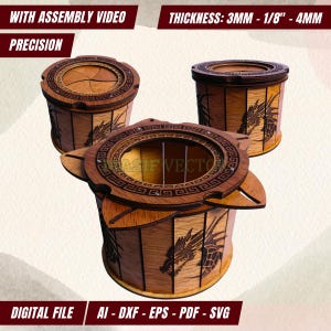 Laser Cut Files: Engraved Dragon Age SVG for Iris Wooden Keepsake Box (Digital Download)