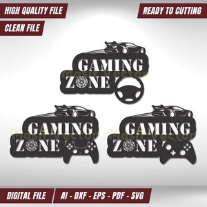 Laser Cut Car Home Decor: Gaming PC Wall Art (Digital Download)