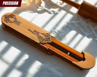 Personalizowane etui na długopisy z laserowo wycinanymi plikami: Pomysły na męski prezent dla szefa (produkt cyfrowy)