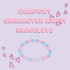 Custom Fandom Kandi Bracelets, Made to order, anime/tv/movie/video game/manga/book, Personalized, Comfort Character, Kinnie Character