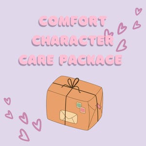 Personalized Comfort Character Care Package, Care Package, Anime Care Package Anime/Book/TV/Movie Characters