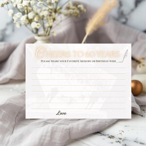 60th Writing Card | 60th Birthday Decorations for Women | 60th Birthday Welcome Sign | 60th Birthday Invitation | 60th Birthday Party Favors