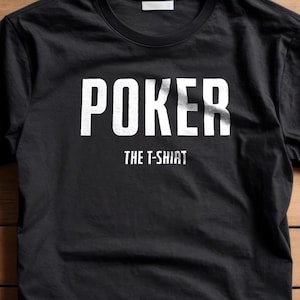 Camiseta de póquer / Camisetas de póquer, camiseta de cartas de póquer, camiseta de póquer de la suerte, jugador de póquer, regalo divertido para hombres, camiseta de juego de cartas, camiseta de Space Balls