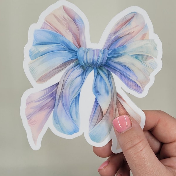 Bow sticker vinyl waterproof sticker decal for your laptop, iPad, Kindle, water bottle, notebook or mirror