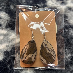 Camouflage Earrings, Tear drop earrings, drop earrings, Camo