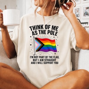 Tänk på mig som den heteroseksuella allierade i Polen Rolig Pride LGBTQ-flagga PNG: Inkluderande stöd Humor LGBTQ-allierade png Regnbågsjämlikhetsfirande konst