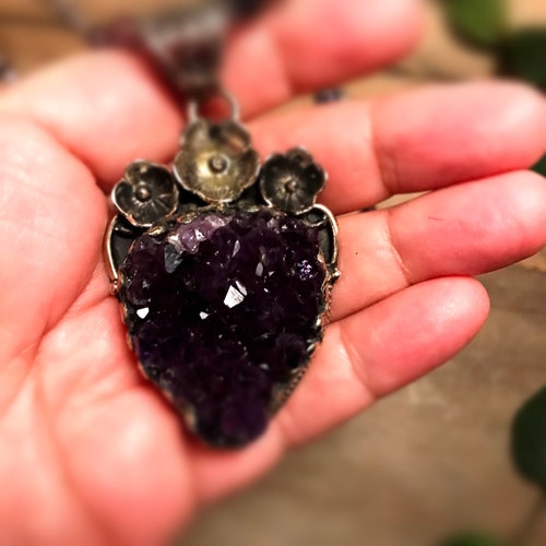 Tibetan Amethyst Pendant Necklace shops