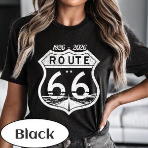 ルート66 100周年記念Tシャツ | ヴィンテージデザートロードグラフィック