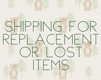 USPS Shipping for lost or replacement