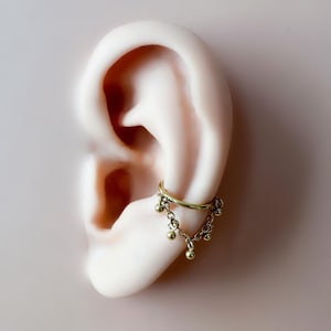 Petites perles en acier inoxydable 16 g 10 mm, anneau de conque, piercing de conque hypoallergénique, chaîne de conque, cerceaux hélicoïdaux, piercing du cartilage