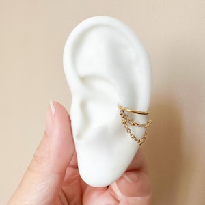 Créoles simples/doubles, perles en acier inoxydable, 16 g, 10 mm, anneau de conque hypoallergénique, anneaux hélicoïdaux, piercing au cartilage, conque