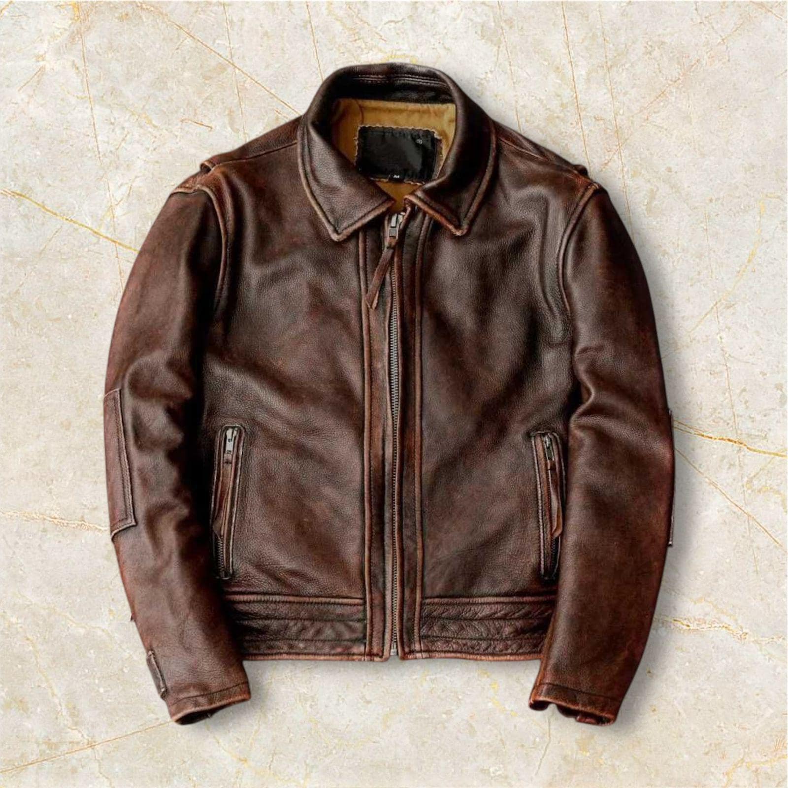ジャケット・アウター vintage Germany leather jkt A-2 df vintage Germany leather jkt A-2 df