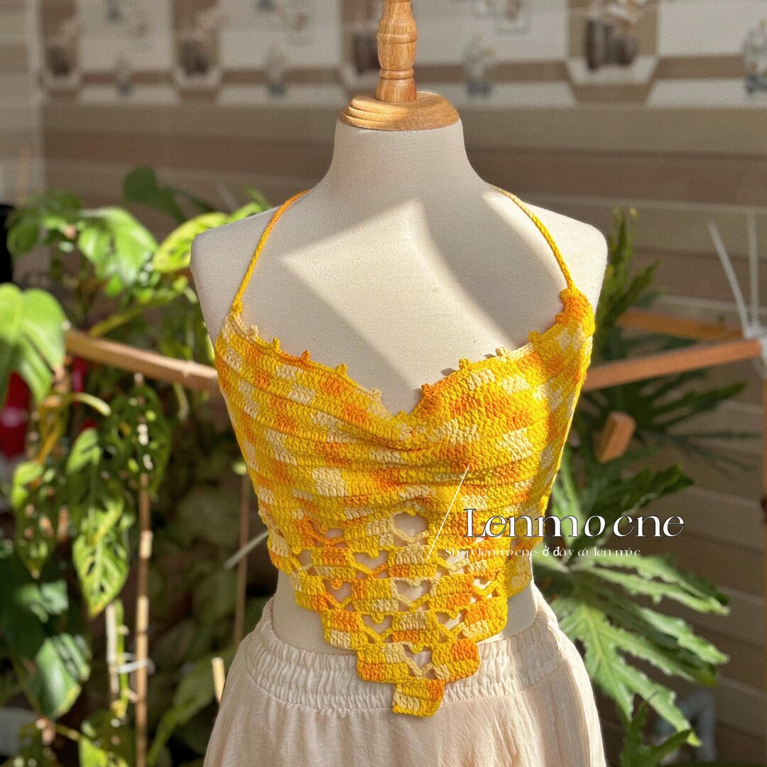 Yellow CrochetSet Etsy