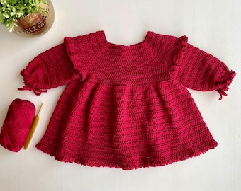 Crochet PATTERN: Lulu Dress/Top, Sizes 0-8 Years (English PDF)