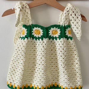 Crochet PATTERN: Pepona Dress, Sizes 0-10 Years (English PDF) image 1