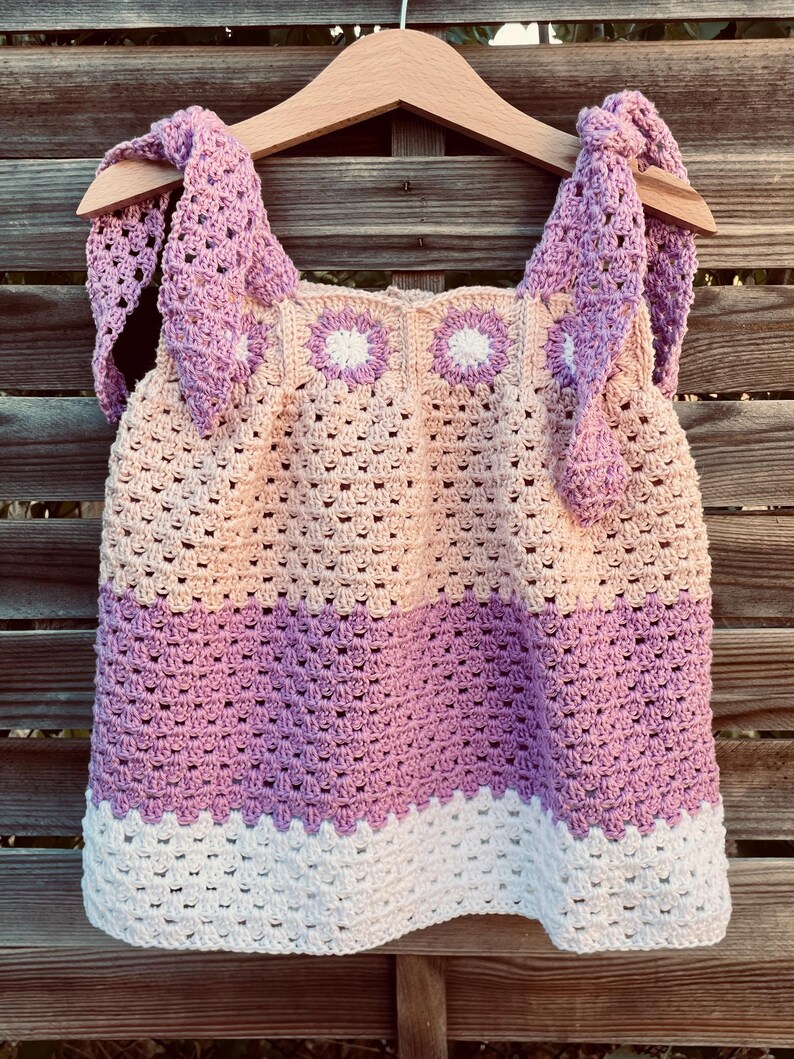 Crochet PATTERN: Pepona Dress, Sizes 0-10 Years (English PDF) image 15
