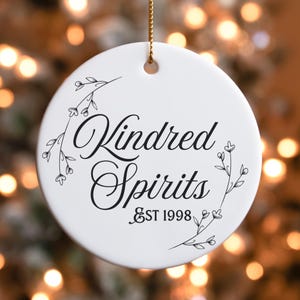 CUSTOM Kindred Spirits Christmas Ornament, Matching Anne of Green Gables Ornaments, Gift for Best Friend, Christmas Present, Xmas Ornament