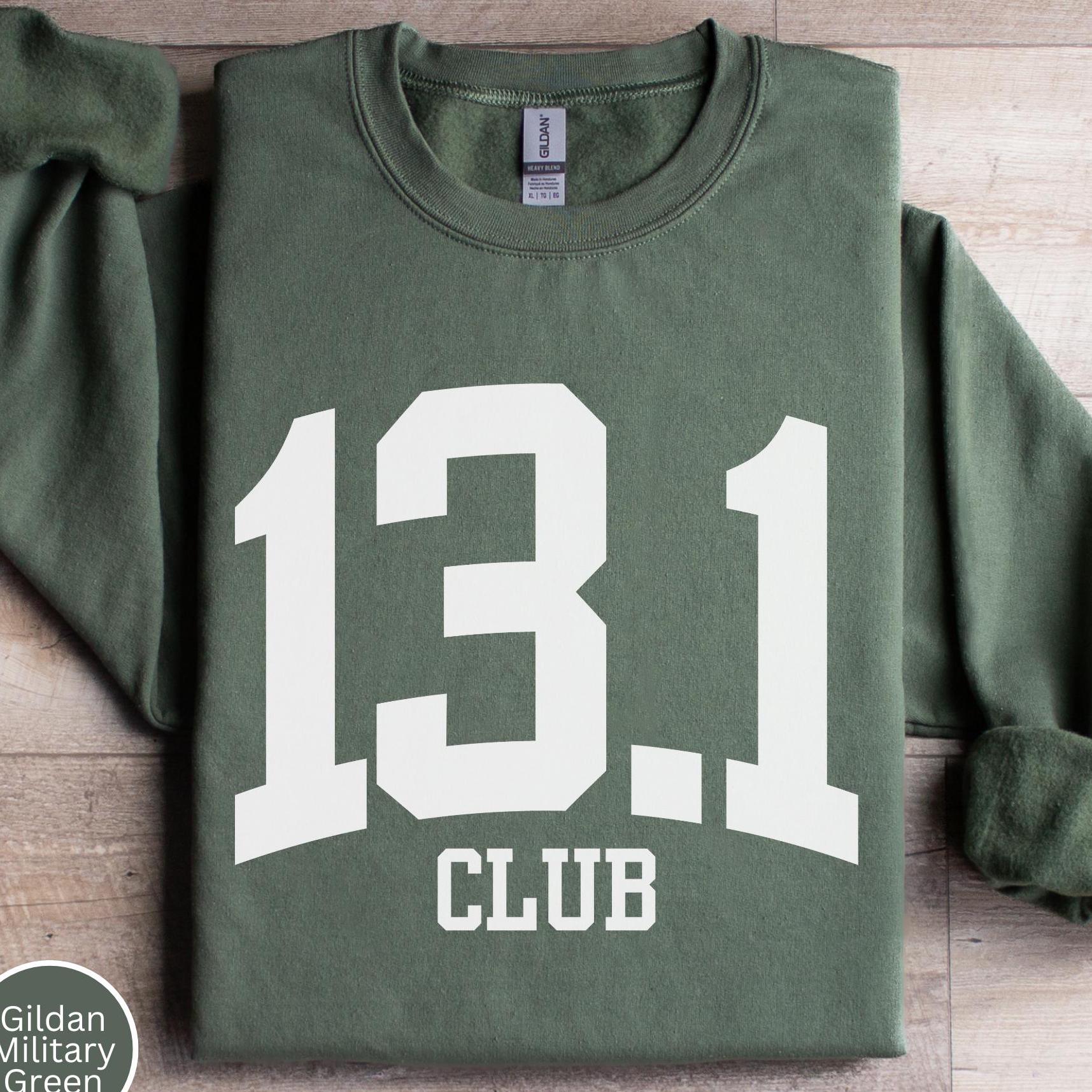 13.1 Club Half Marathon Finisher Sweatshirt Gift for Half Marathoner Finisher Shirt Mothers Day Fathers Day Birthday Christmas Brooklyn NYC