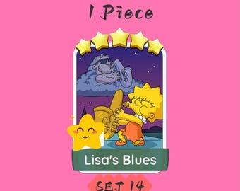 Adesivo Monopoly Go 5 stelle, Lisa's Blues, Set 14, 1 pezzo