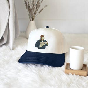 Custom Embroidered Dad Portrait Trucker Hat | Dad Embroidered Photo | Portrait From Picture Embroidered Hat | Gift for New Dad Grandpa