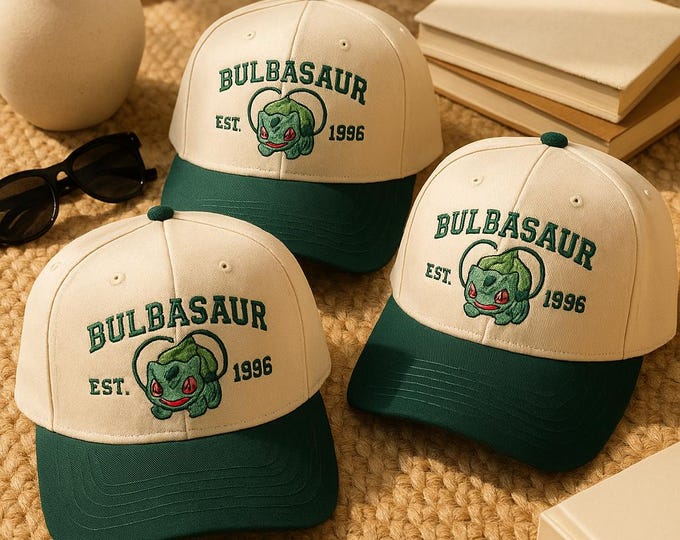 Casquette trucker brodée anime, chapeau brodé anime personnalisé Poke, chapeau anime broderie, meilleur cadeau, poke anime, cadeau anime pour lui pour elle