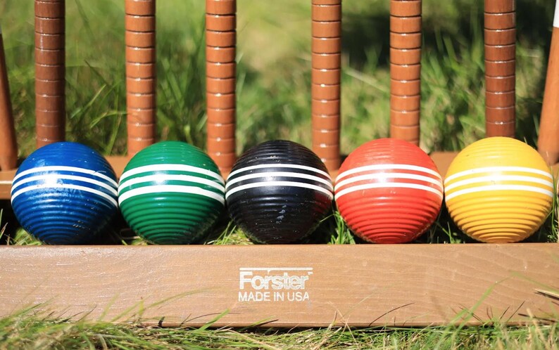 Croquet - Vintage Wooden Croquet Set - Rafael Osona Auctions Nantucket, MA - View #2